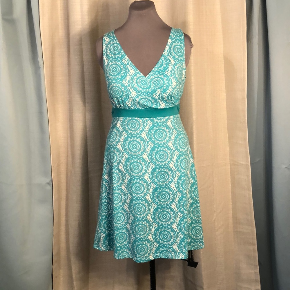 Teal green casual dress